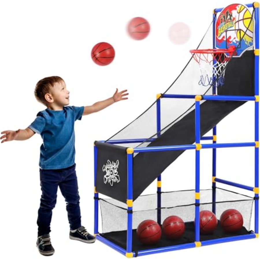 Arcade Games & Vending Llc - Toy Basketball Hoop Arcade Game Set