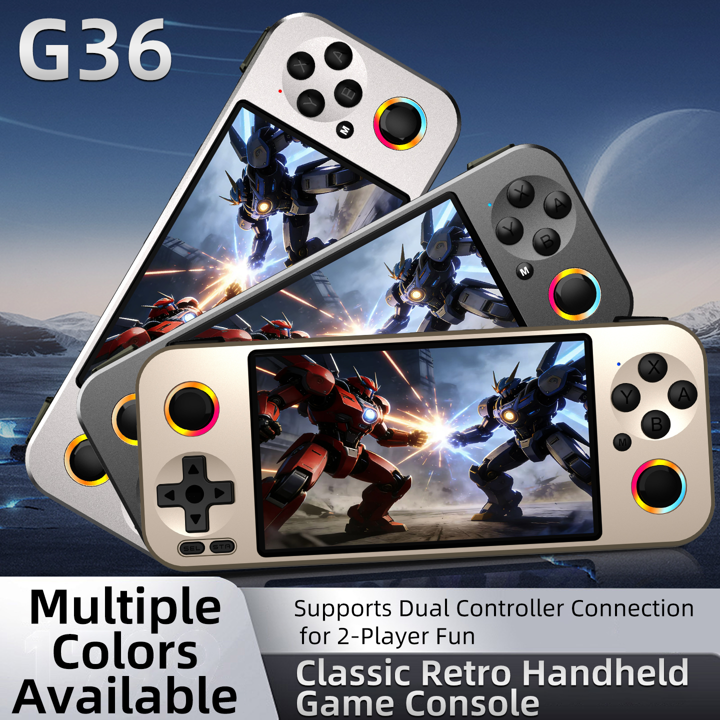 Arcade Vibes - G36 landscape-style open-source handheld game console