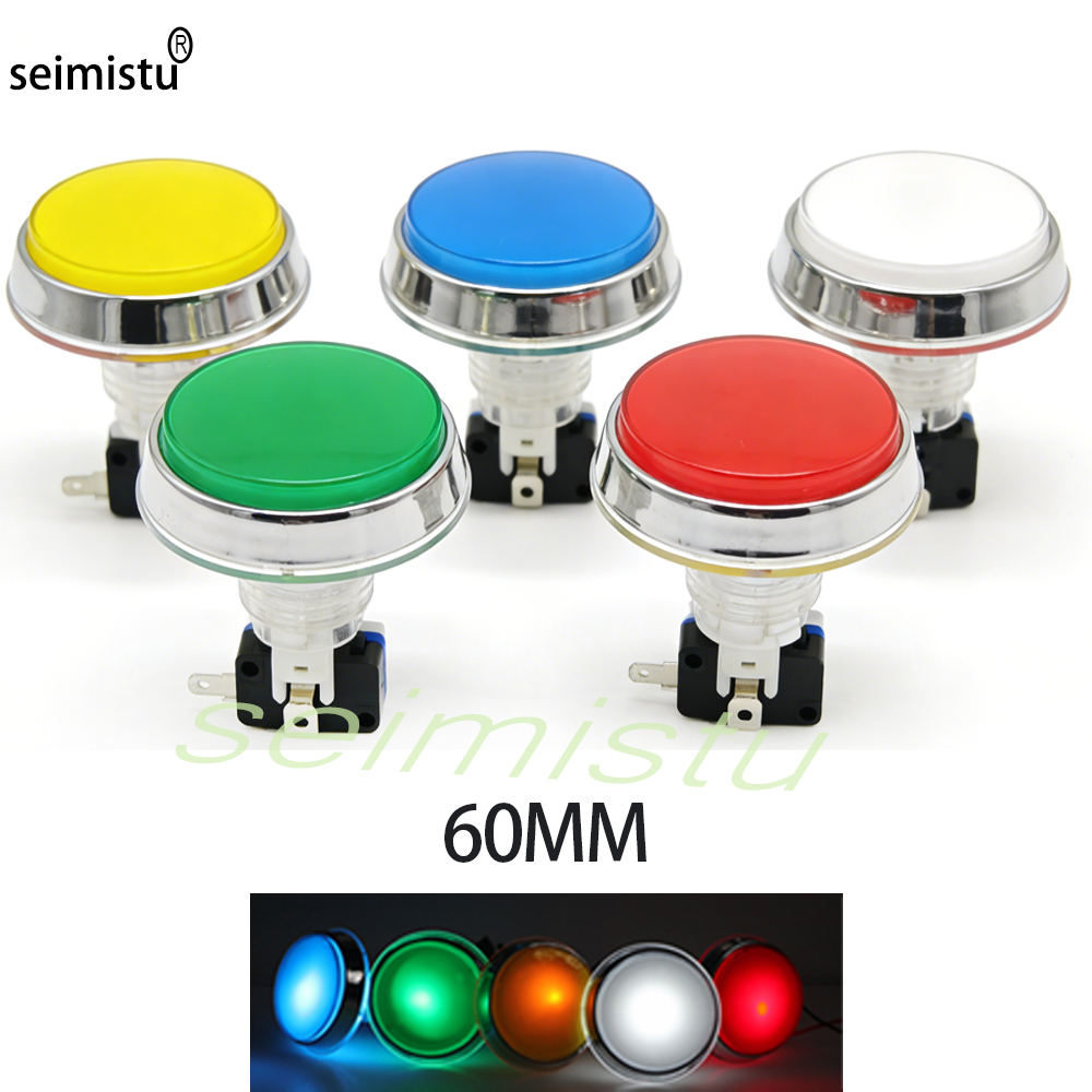 60mm Chrome 12V Flat Arcade LE - Arcade Game Vending Machine recension och pris