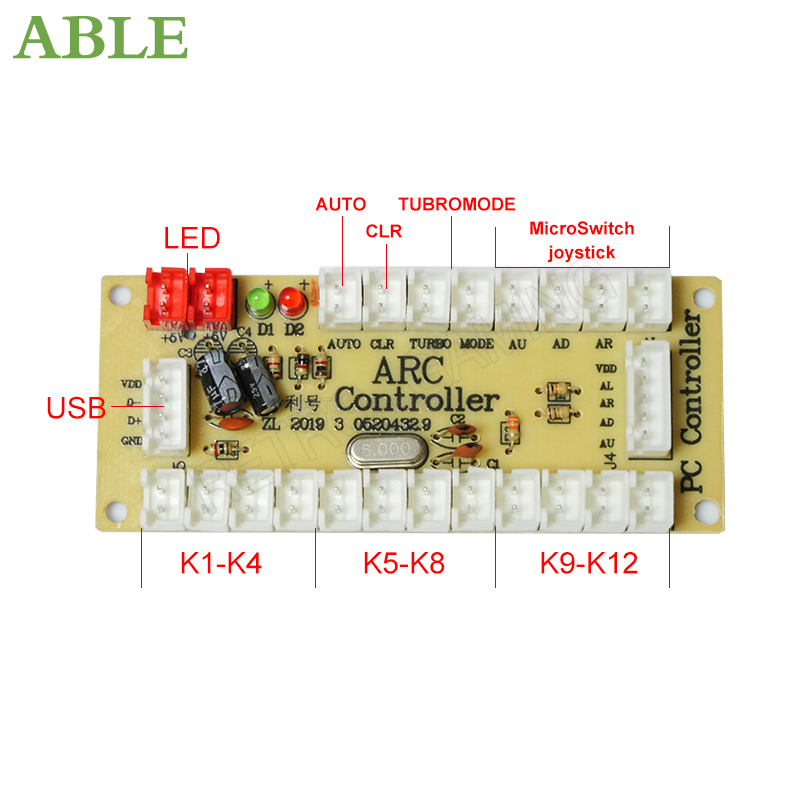 Arcade 2 Player Zero Delay Kit - Arcade Button Pcb recension och pris
