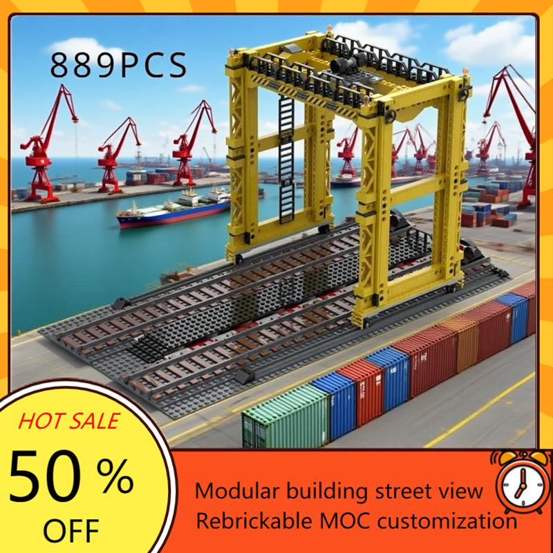 889PCS Railway Overloading Cra - Claw Crane Machine recension och pris