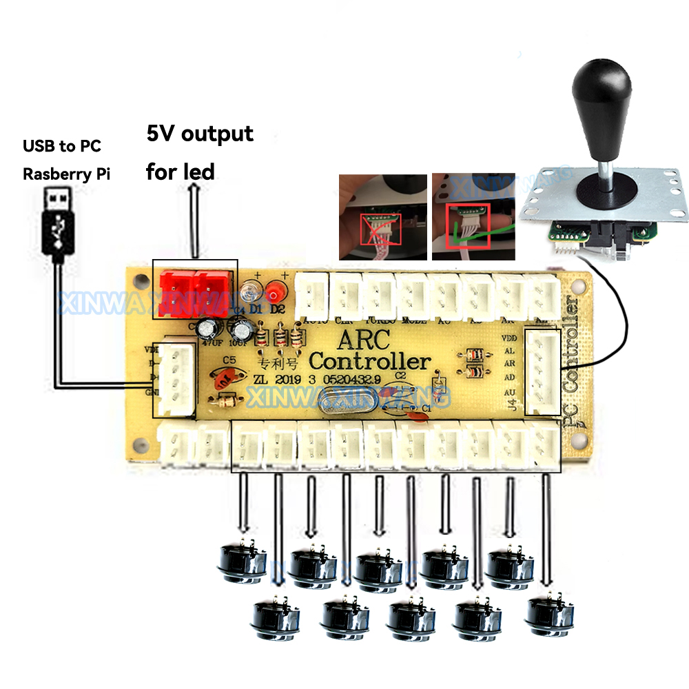 Arcade Joystick Copy SANWA Gam - Arcade Vibes recension och pris
