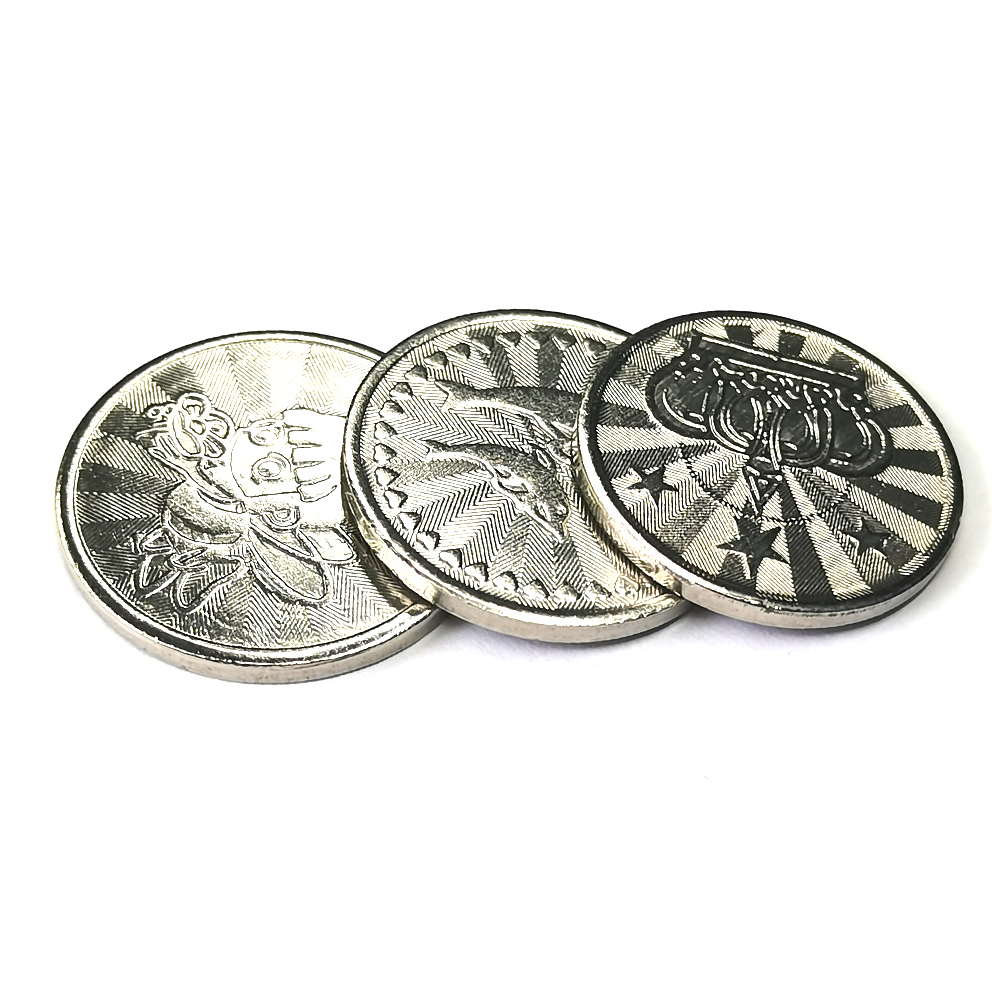 100PCS  Coins Tokens Stainless - Arcade Game Vending Machine recension och pris
