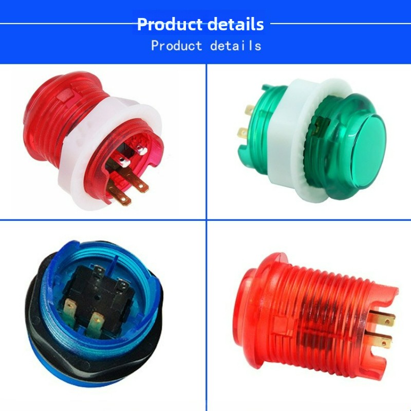 3pcs 24MM Illuminated Push But - Arcade Vibes recension och pris