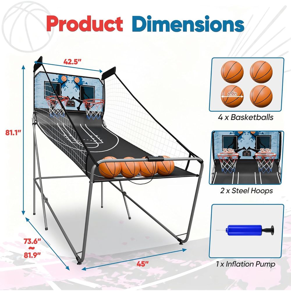 Indoor Basketball Arcade Game  - Arcade Games & Vending Llc recension och pris