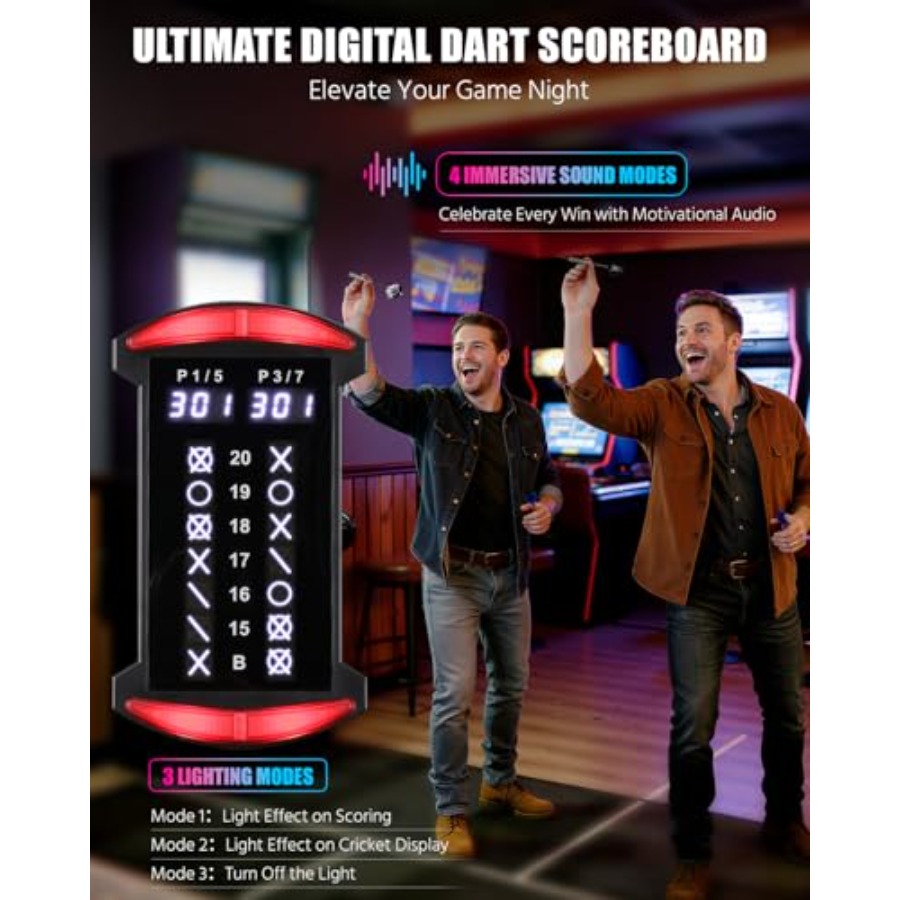 Electronic Dart Board, Electri - Electronic Dartboard Cabinet recension och pris