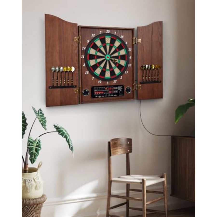 Electronic Dart Board, Decorat - Electronic Dartboard Cabinet recension och pris